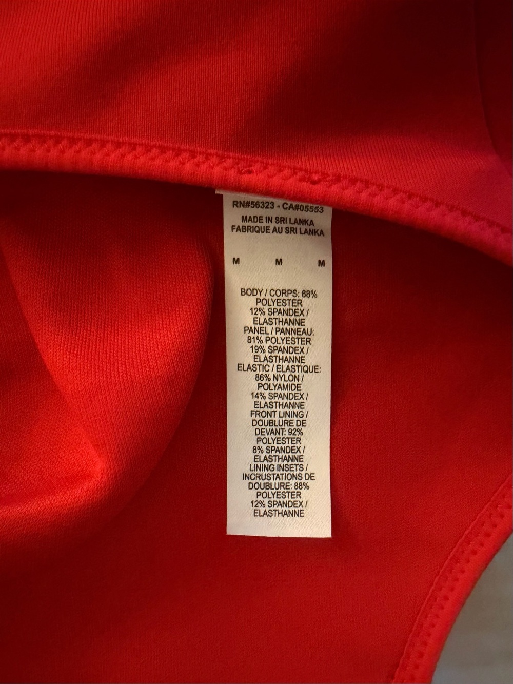 Nike Red Racerback Performance Sports Bra - Picture 3 of 3